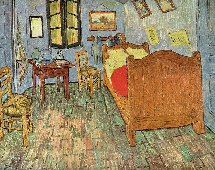 Vincent Van Gogh Vincents Schlafzimmer in Arles oil painting image